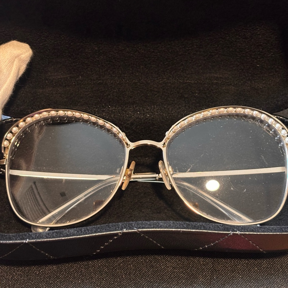 CHANEL Silver and Gold Women's Sunglasses